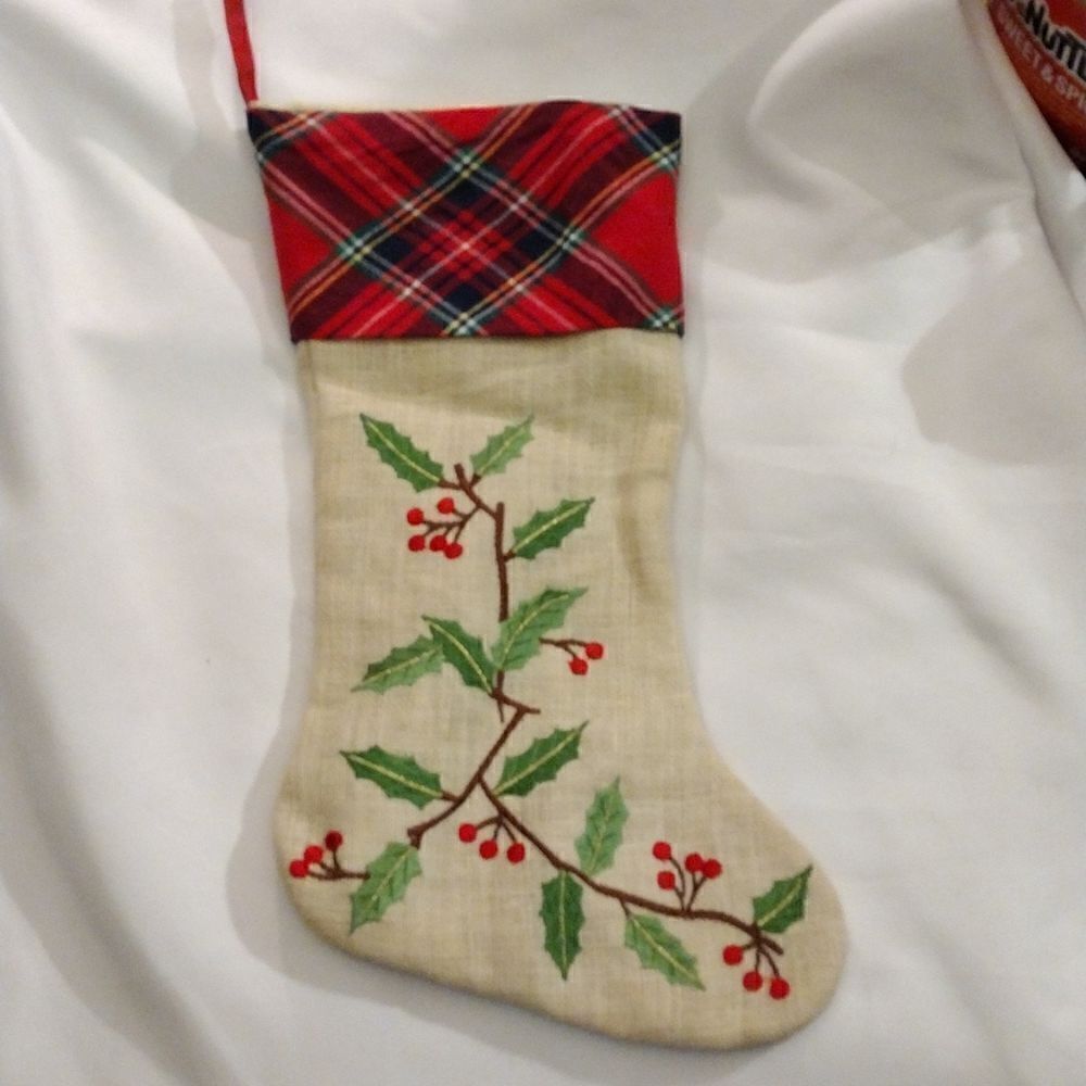 Embroidered stocking 